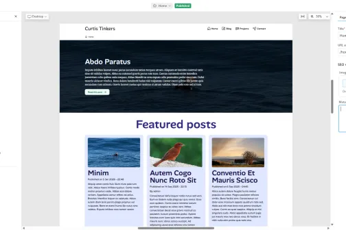 A screenshot of the Drupal Canvas user interface.